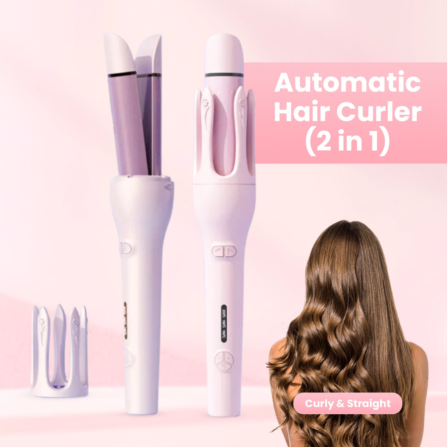 Automatic Hair Curler (2 in 1)