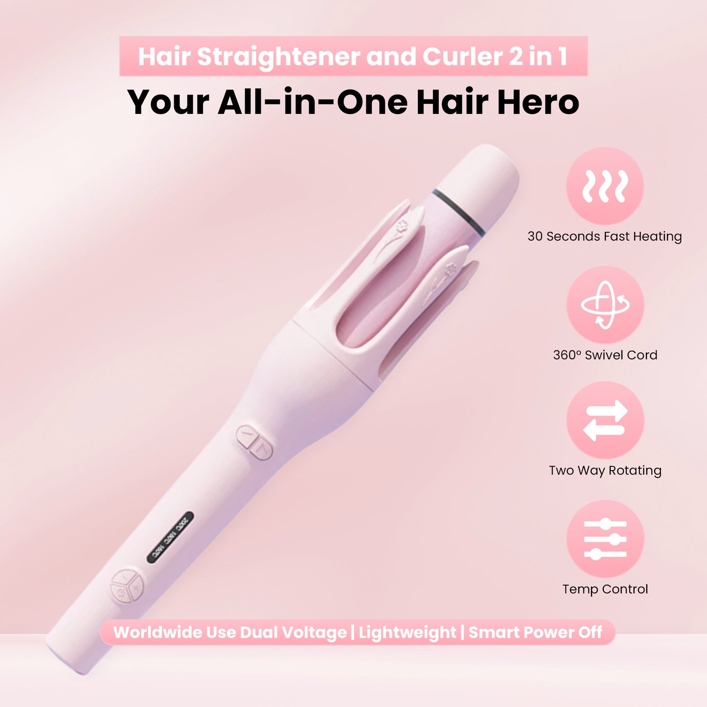 Automatic Hair Curler (2 in 1)