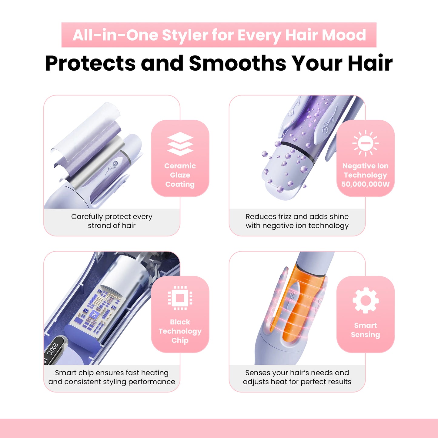 Automatic Hair Curler (2 in 1)